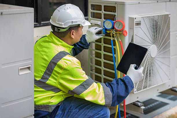Professional Hvac technician working in Westtown, NY